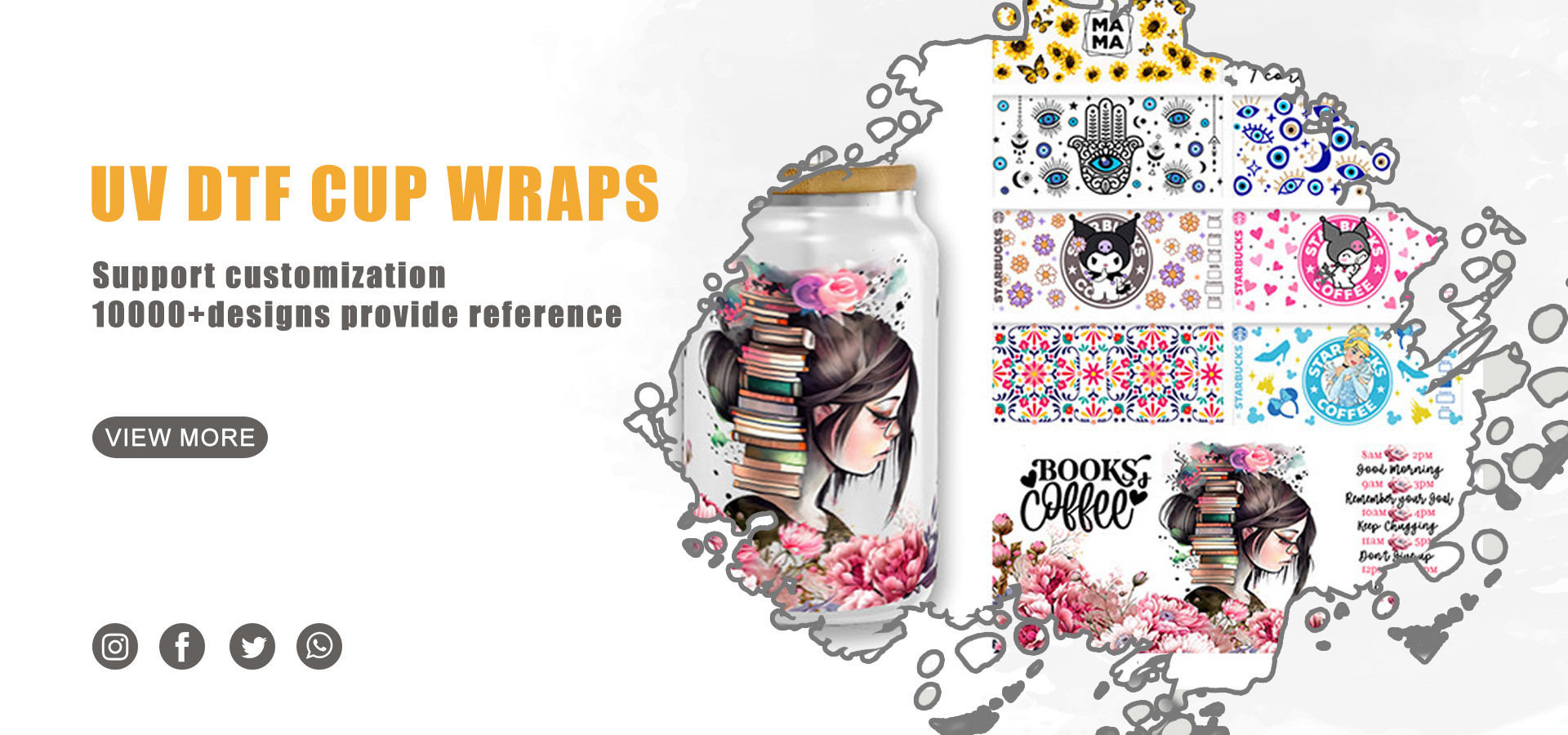 chất lượng UV DTF Cup Wrap nhà máy sản xuất