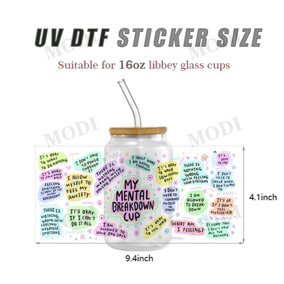 comprare Dispositivi per il trasferimento di coppe di design DTF a taglia UV personalizzata per le scatole di vetro Libbey online manufacture