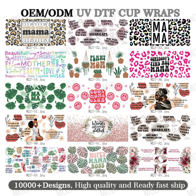 購入 ママの日 UV DTF 転送 クリアなデザインファイル online manufacture
