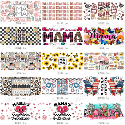 Buy 20oz Mama'S Day UV DTF Transfers For  Glass Tumblers Durable And Washable Designs online manufacture