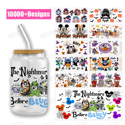 acheter UVDTF Enveloppes de tasse Transfert en gros Transfert Impression étiquette de cristal personnalisé Décorations d'Halloween Dtf Enveloppe de tasse Uv 16 oz online manufacture
