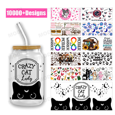 Αγορά Διπλή όψη UV DTF Cup Packaging Sticker Decal 16oz Γυαλιά Ψυχρή Μεταφορά Tumbler Wrap UV DTF Sticker Μεταφορά online manufacture