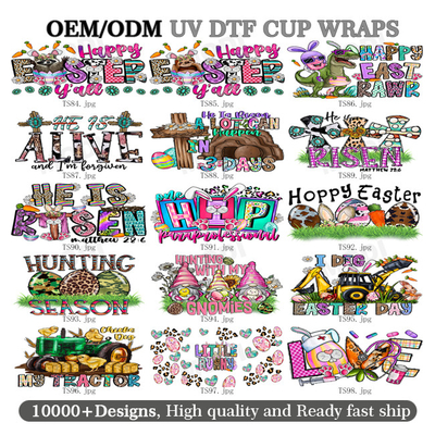 購入 カスタムデザイン 3D UV Dtf 16oz-24oz カップラップ 防水転送ステッカー 16oz ガラスビールの缶 冷杯のためのデカール online manufacture