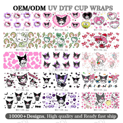 kopen Groothandel Op maat gemaakte ontwerpen Cartoon Printing Transfer Stickers Cartoon DTF Heat Transfer For Clothing online manufacture