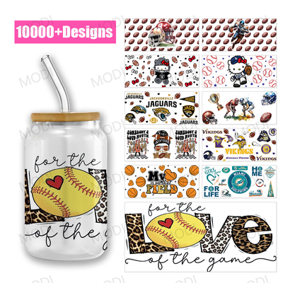 kaufen UV DTF Cup Film Transfer Baseball Thema Glas Personalisiertes Design und Logo online manufacture