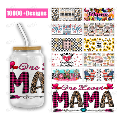 Trasferimenti per coppe UV DTF con logo personalizzato Libbey Glass Tumbler per le promozioni per la festa della mamma