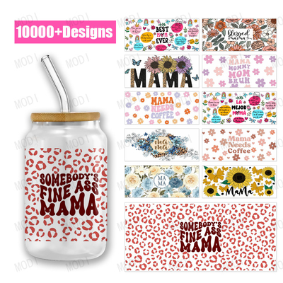 Dia da Mãe UV DTF Transferência rápida e versátil Design Transferências para suas necessidades personalizadas