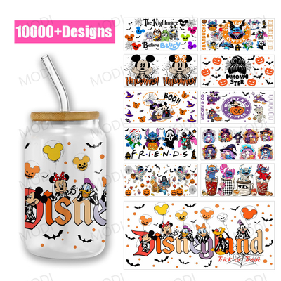16OZ UV DTF Di chuyển cho Halloween Cup Wrap Designs On Glass Tumblers
