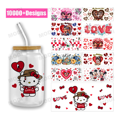 Ngày Valentine Uv Dtf Cup Wrap Chuyển sẵn sàng để chuyển Cup Wrap in ấn Sticker Film Printer Uv Dtf Cho Cup Wrap