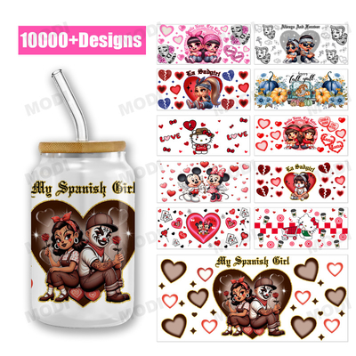 Alta calidad UV Dtf adhesivos transferencia para la taza Día de la Madre UV taza de envoltura adhesivos gran mamá UV Dtf Impresión taza envoltura